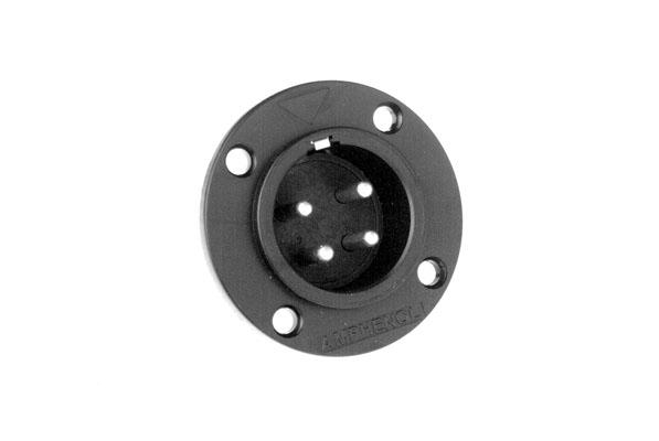Amphenol - AP-6-14 - 6 Pin Male AP Series Chassis Connector - Round Flange