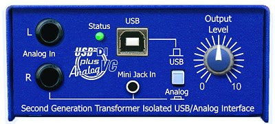 ARX - USB DI PLUS VC - USB/Analog In Bal Stereo O/P DI Box Vol Control