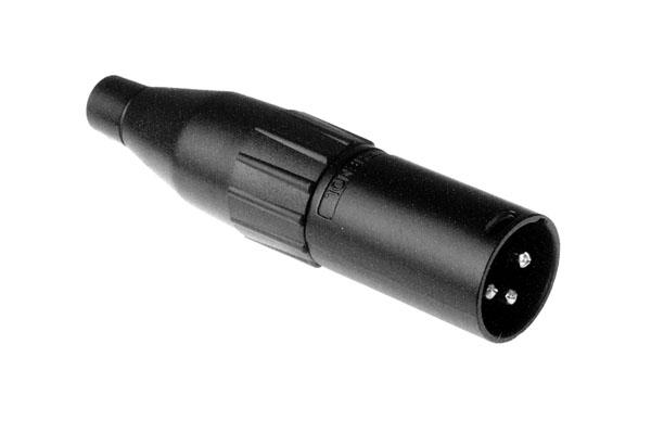 Amphenol - AC3MB - 3 Pin Male XLR - Black
