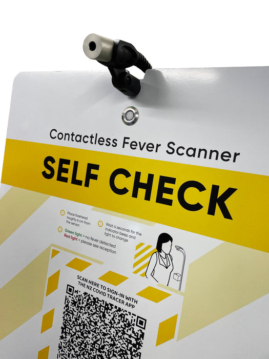 Fever Scanner Stand With Custom Printed QR Code For Businesses
