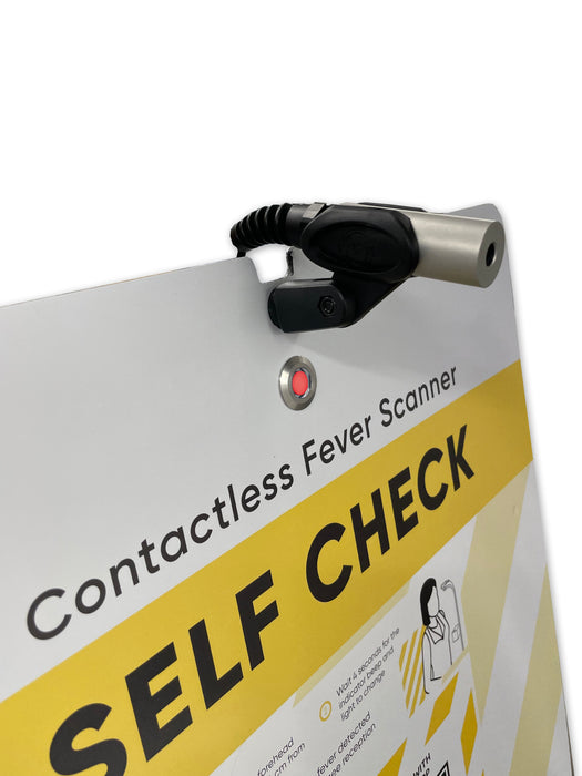 Fever Scanner Stand With Custom Printed QR Code For Businesses