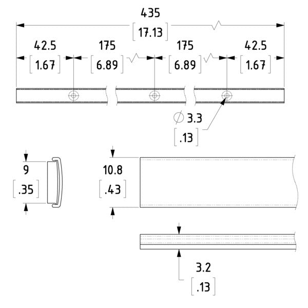 Penn Elcom - ID-STRIP - Self-Adhesive Ali/Plastic ID Strip.