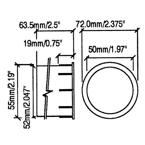 Penn Elcom - M1530 - Speaker Cabinet Port Tube 50mm