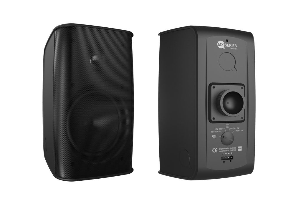 Quest - MX601 - 6" High-Fidelity Weatherproof Loudspeakers - Black