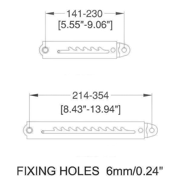 Penn Elcom - P1250-10 - Adjustable Ratchet Stay - Sold as pairs.