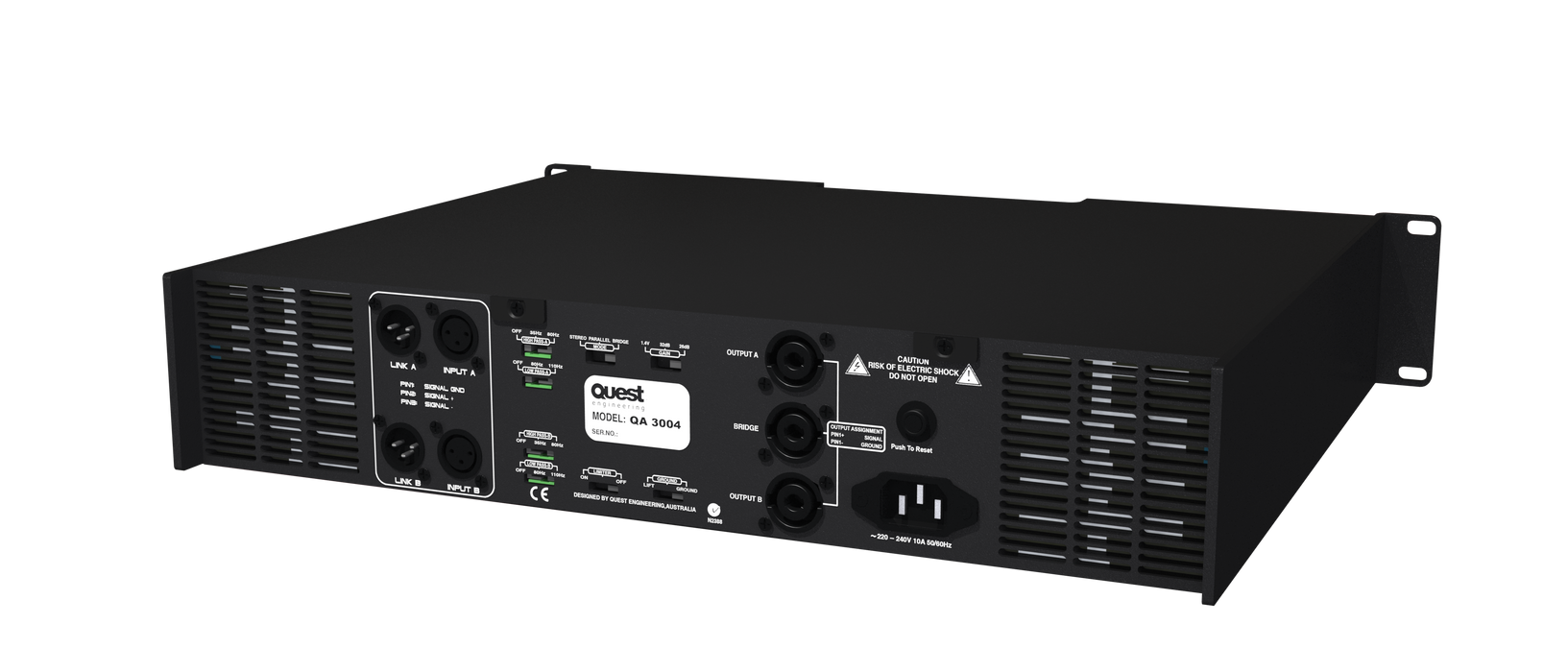 Quest - QA1004 - 2 Channel Amplifier