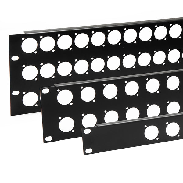 Penn Elcom - R1269ID/1UK/16 - Punched for 16 x D Series Connectors with ID Strip