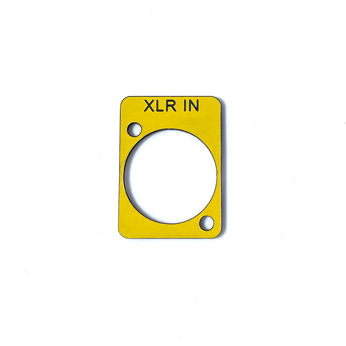 Custom D-Series Chassis Mount Connector Labels