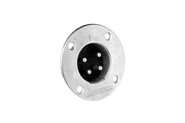Amphenol - EP-8-14 - 8 Pin Male EP Series Chassis Connector - Round Flange