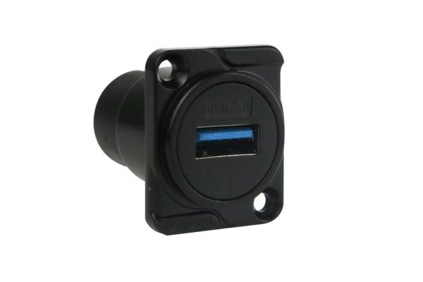 AC-USB3-AAB - Amphenol - AC-USB3-AAB - USB Feed Thru - Type "A" to Type "A" - Black