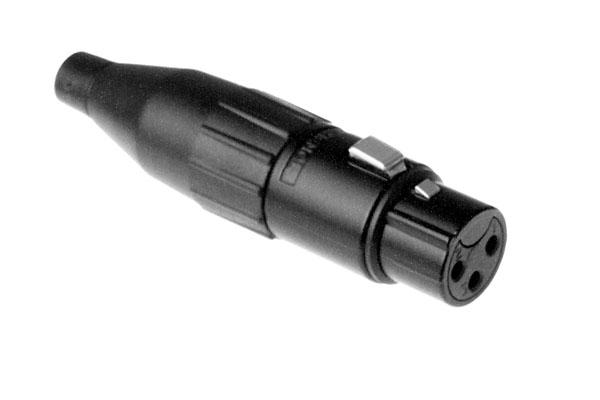 AC3FB - Amphenol - AC3FB - 3 Pin Female XLR - Black