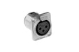 AC3FDZ - Amphenol - AC3FDZ - 3 Pin Female XLR - Chassis Mount