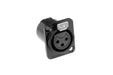 AC3FDZB - Amphenol - AC3FDZB - 3 Pin Female XLR - Chassis Mount - Black