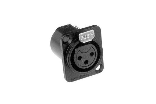 AC3FDZB - Amphenol - AC3FDZB - 3 Pin Female XLR - Chassis Mount - Black
