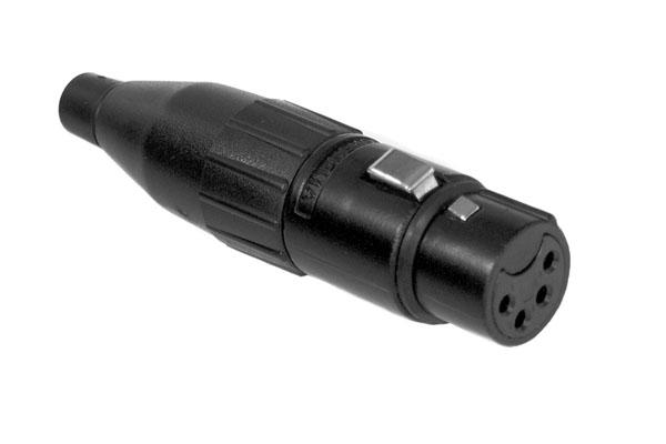 AC4FB - Amphenol - AC4FB - 4 Pin Female XLR - Black