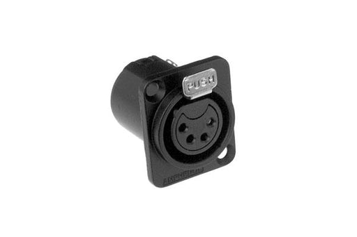 AC4FDZB - Amphenol - AC4FDZB - 4 Pin Female XLR - Chassis Mount - Black