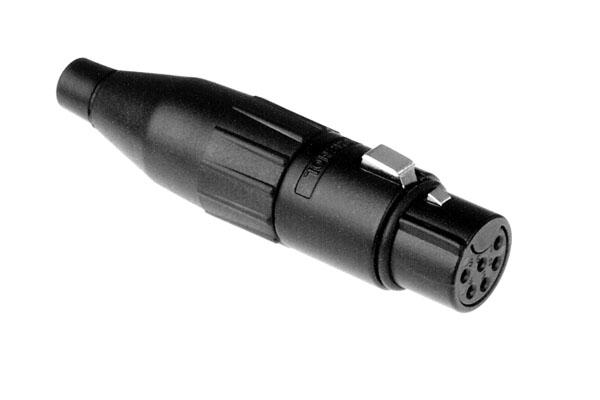 AC6AFB - Amphenol - AC6AFB - 6 Pin Female XLR - Black
