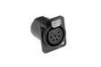 AC6AFDZB - Amphenol - AC6AFDZB - 6 Pin Female XLR - Chassis Mount - Black