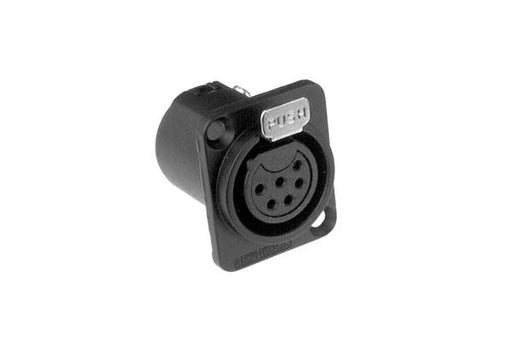AC6AFDZB - Amphenol - AC6AFDZB - 6 Pin Female XLR - Chassis Mount - Black