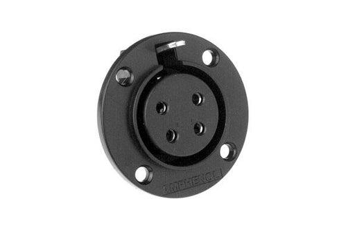 AP-4-13 - Amphenol - AP-4-13 - 4 Pin Female AP Series Chassis Connector - Round Flange