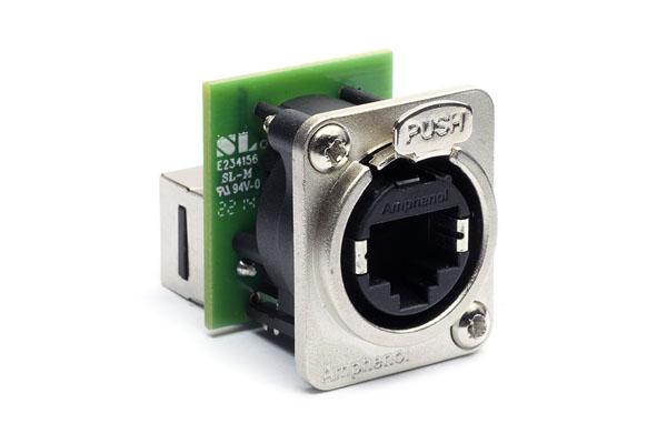 RJX8FD5T - Amphenol - RJX8FD5T - Cat5e Feed Thru Chassis Connector