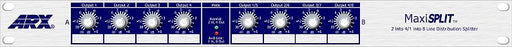 MaxiSplit - ARX - MaxiSplit - Line Splitter : 2 In 4 Out Or 1 In 8 Out, Balanced XLRs