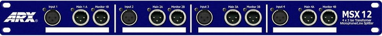 MSX 12 - ARX - MSX 12 - 4 Channel 3 Output Passive Splitter System