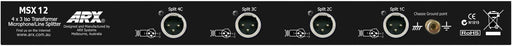 MSX 12 - ARX - MSX 12 - 4 Channel 3 Output Passive Splitter System
