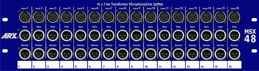MSX 48 - ARX - MSX 48 - 16 Channel 3 Output Passive Splitter System