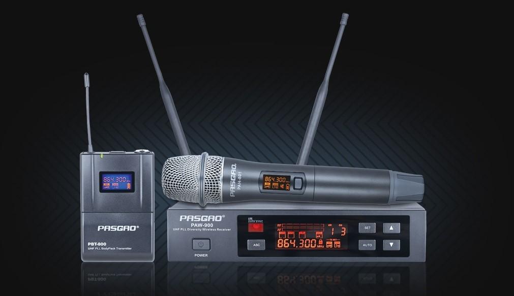 Pasgao - PAW-900/PAH-801 - Wireless Mic System With 1 x Handheld Mic