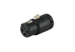 CT-AX3F-K - Cable Techniques - Low-Profile Right Angle XLR 3-pin Female, A-Shell - Black