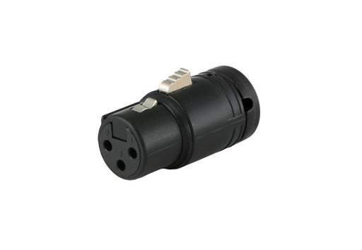 CT-AX3F-K - Cable Techniques - Low-Profile Right Angle XLR 3-pin Female, A-Shell - Black