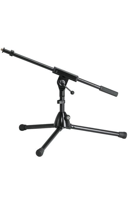 K&M - 25910-300-55 - Extra Low Mic Stand With Telescopic Microphone Stands - Boom Arm.