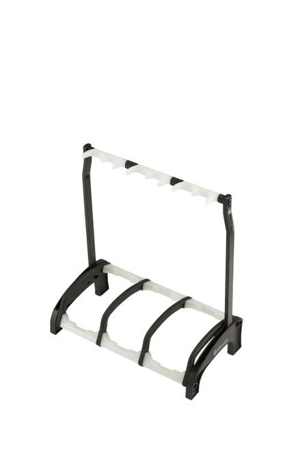 K&M - 17513-016-00 - Guitar Stand " Guardian" For 3 Guitars. - Black and Translucent.