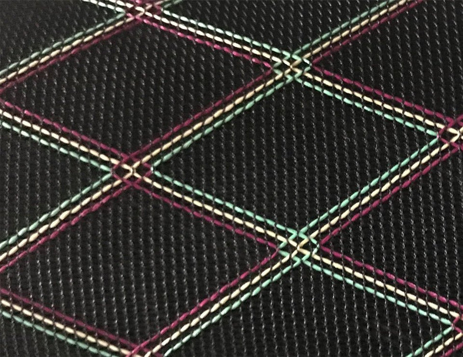 GC/VOXBL - Grill Cloth - Black With Diamond Pattern - Vox Type.