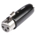 HI-X3MX3-FM - Hi-Con - HI-X3MX3-FM - Male to Female 3 Pin XLR Adapter.