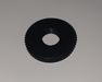03-31-550-15 - K&M - 03-31-550-15 - Aluminum knurled threaded disc [black] for end of mic and booms - 3/8".