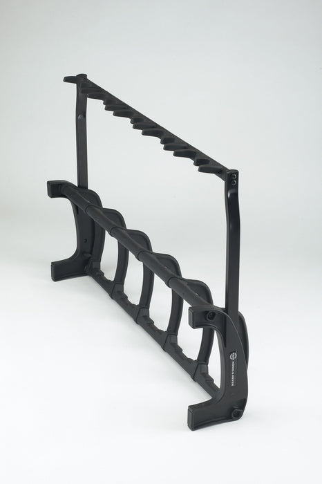 17525-016-00 - K&M - 17525-016-00 - Electric And Bass Guitar Stand For Upto 5 Guitars - Guardian 5. - Black and Translucent
