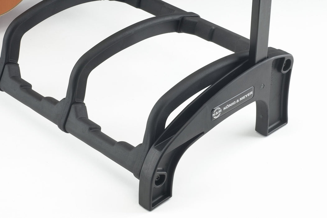 17525-016-00 - K&M - 17525-016-00 - Electric And Bass Guitar Stand For Upto 5 Guitars - Guardian 5. - Black and Translucent