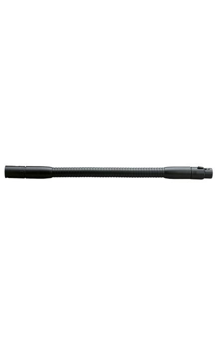 23020-000-55 - K&M - 23020-000-55 - Gooseneck - 300mm Long - 3 pole plug NC3MX XLR terminating in a 3 pole bushing with NC3FX XLR spring bushing.