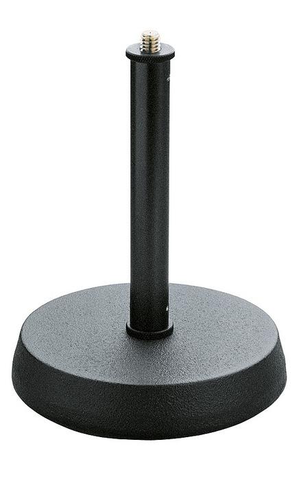 23200-300-55 - K&M - 23200-300-55 - Table Mic Stand - Sound Absorbing Cast-Iron Base With Screw In Rod 3/8" Thread.