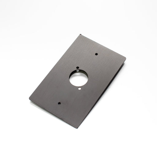 WP01B - Livesound - WP01B - Single D'Series Wall Plate Anodised Black.