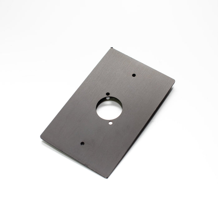WP01B - Livesound - WP01B - Single D'Series Wall Plate Anodised Black.