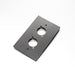WP02B - Livesound - WP02B - Double D'Series Wall Plate Anodised Black.