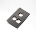 WP03B - Livesound - WP03B - Triple D'Series Wall Plate Anodised Black.