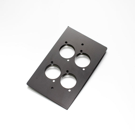 WP04-BP - Livesound - WP04-P - Quad D'Series Wall Plate.