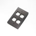 WP04B - Livesound - WP04B - Quad D'Series Wall Plate Anodised Black.
