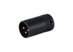 CT-AX3M-K - Low-Profile Right Angle XLR 3-pin Male, A-Shell - Black