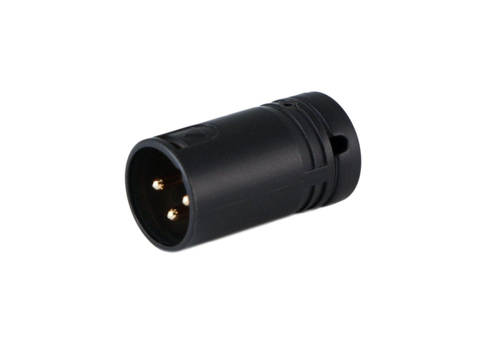 CT-AX3M-K - Low-Profile Right Angle XLR 3-pin Male, A-Shell - Black