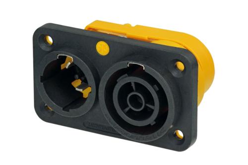 NAC3PX - Neutrik - NAC3PX - Appliance inlet-outlet combination, 1/4'' flat tab terminals